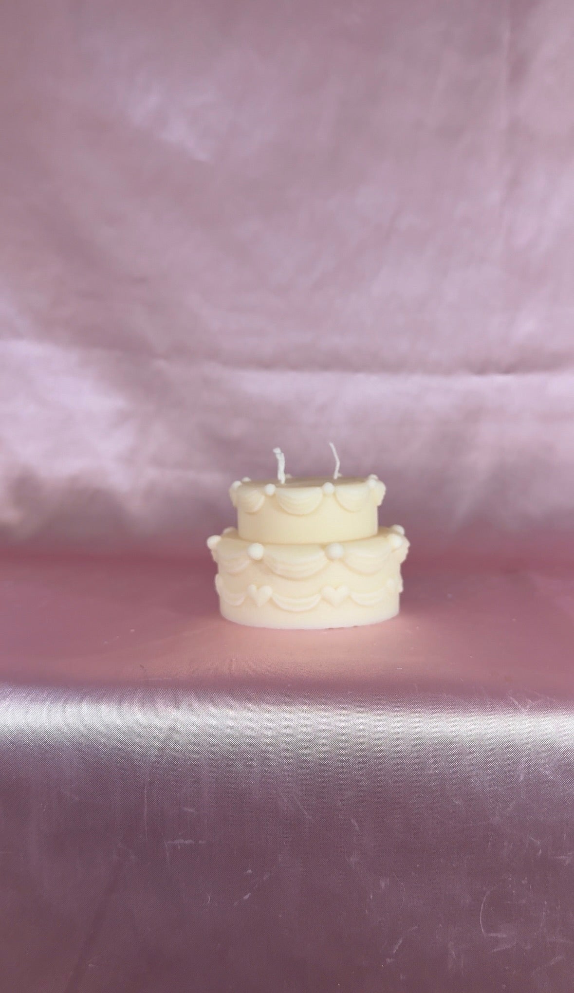 Eat Your Cake Too - Two Tiered Birthday Cake Aesthetic Candle