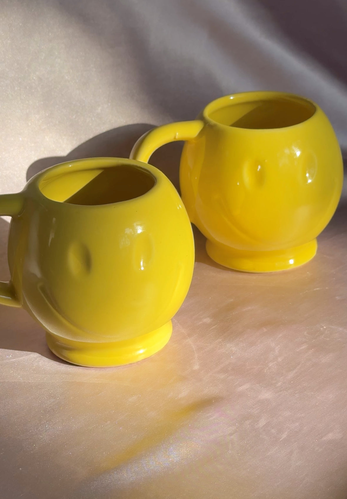 1970’s Vintage McCoy Yellow Smiley Face Mug