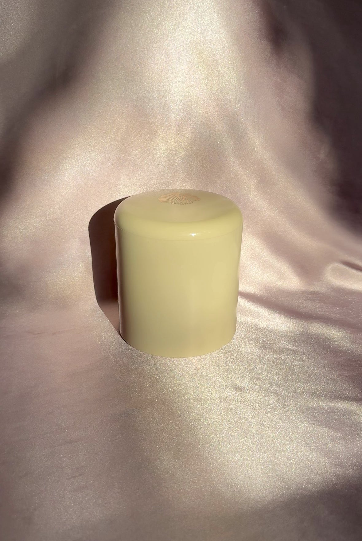 Art Deco Vintage Ivory & Gold Shell Stash Jar