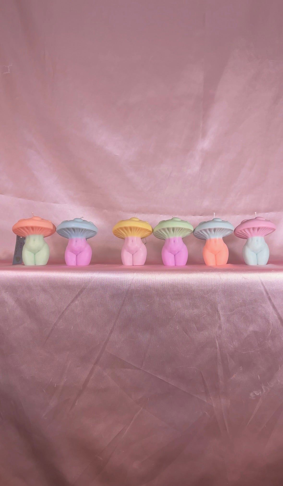 Wholesale - Mushroom Girly - Large - Mushroom Woman Aesthetic Candle - Case of Six (6)