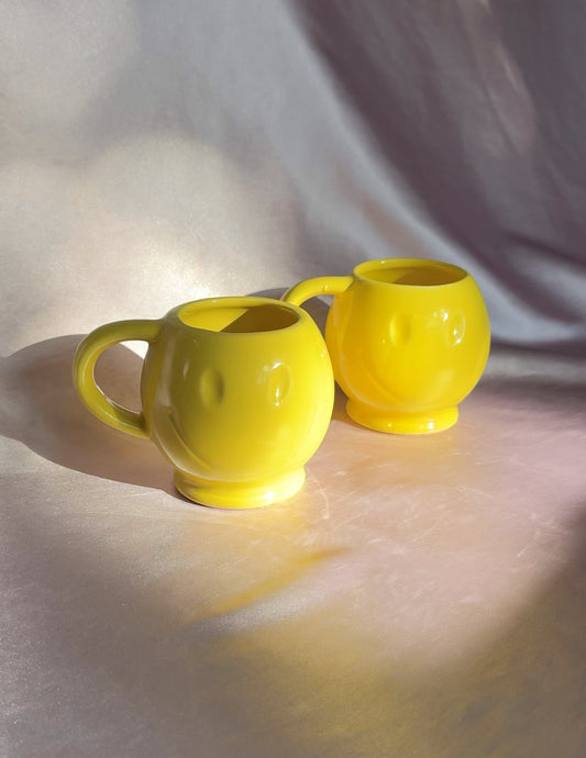 1970’s Vintage McCoy Yellow Smiley Face Mug