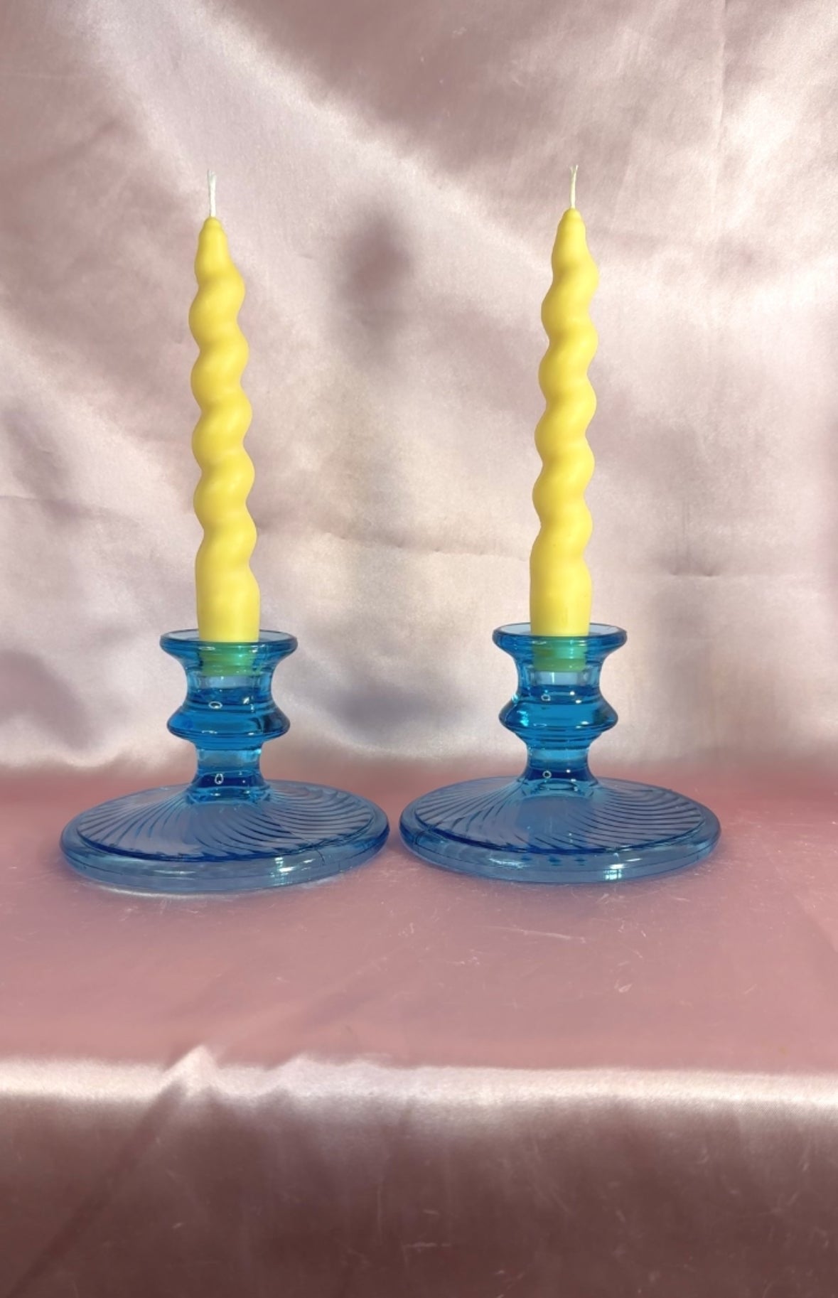 Wholesale - Twisty Taper - Spiral Pillar Aesthetic Candlestick - Case of Six (6)