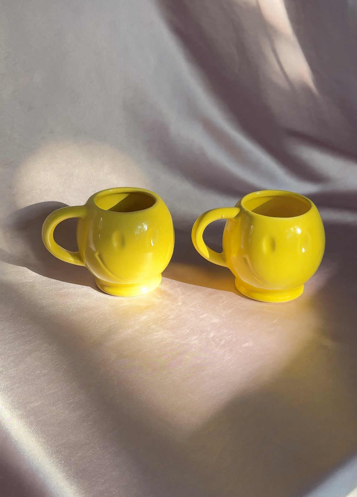 1970’s Vintage McCoy Yellow Smiley Face Mug