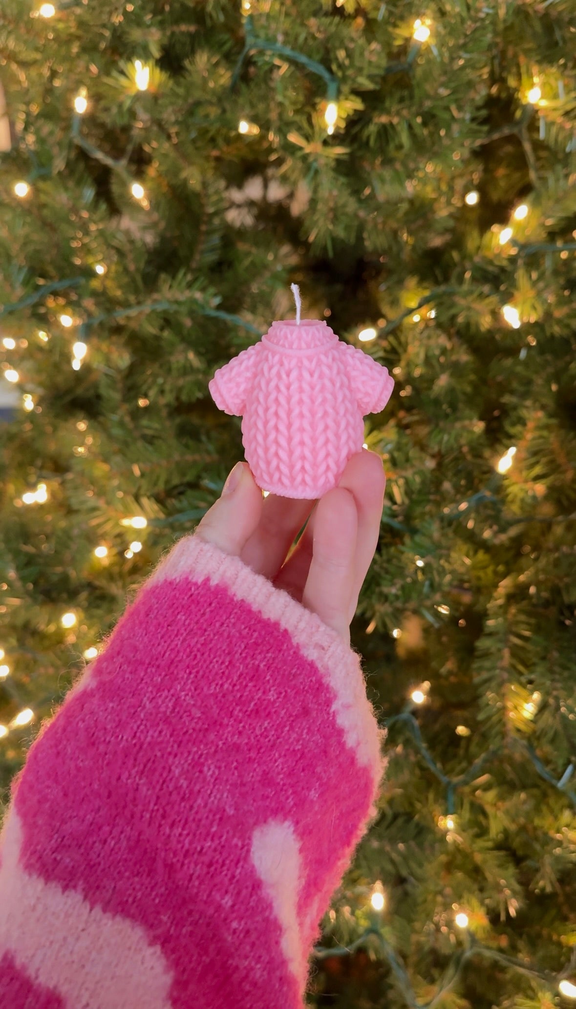 Sweater Weather - Chunky Cableknit Sweater Holiday/Christmas Aesthetic Candle