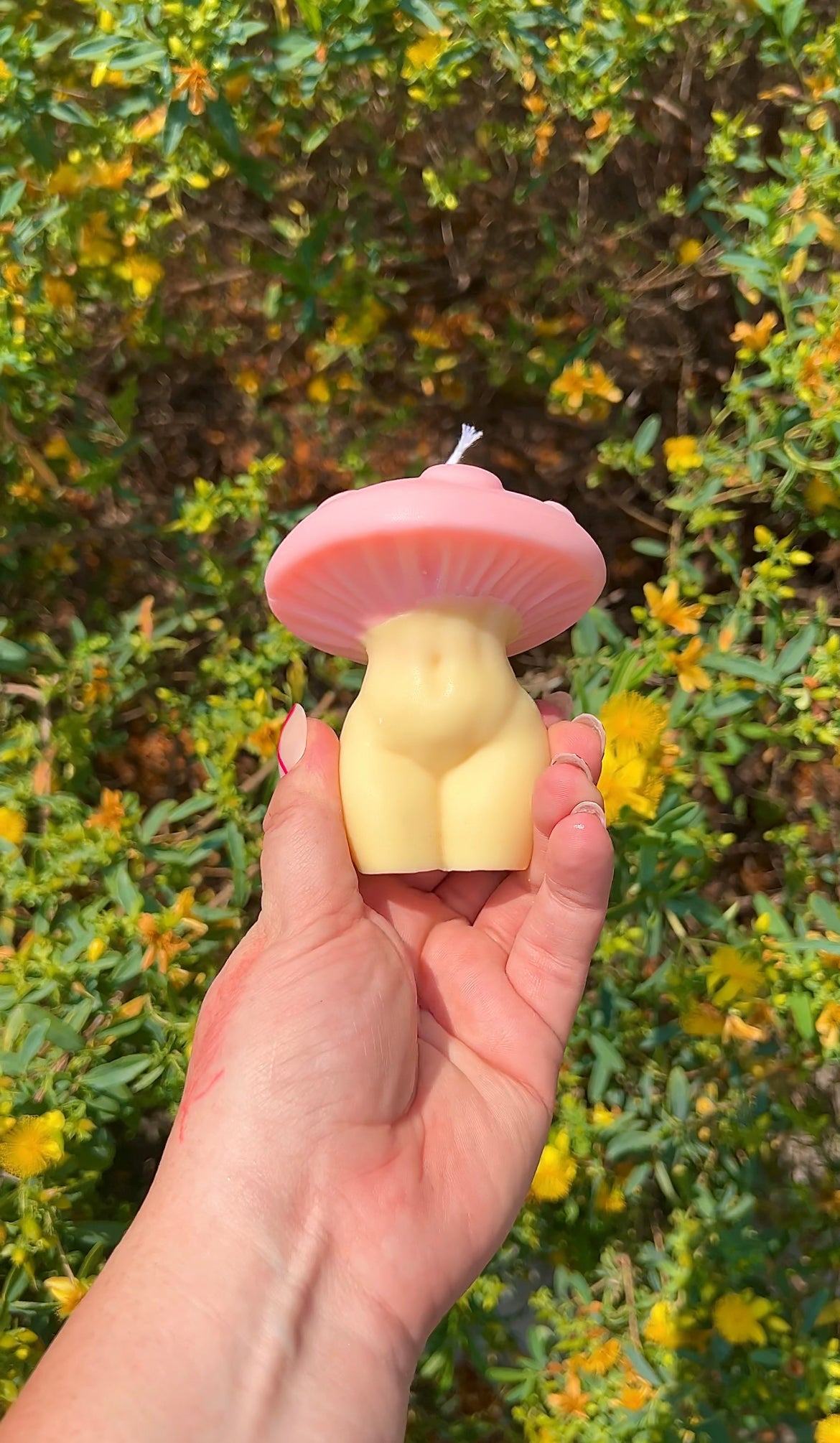 Wholesale - Mushroom Girly - Large - Mushroom Woman Aesthetic Candle - Case of Six (6)