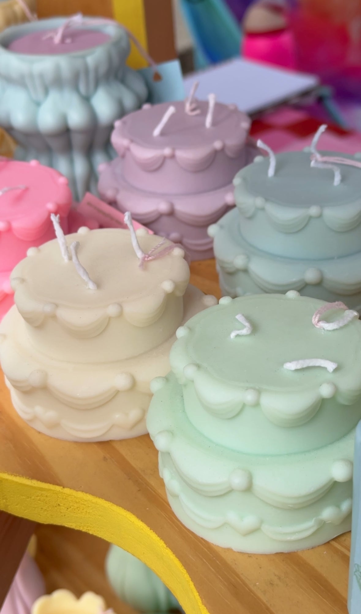 Eat Your Cake Too - Two Tiered Birthday Cake Aesthetic Candle