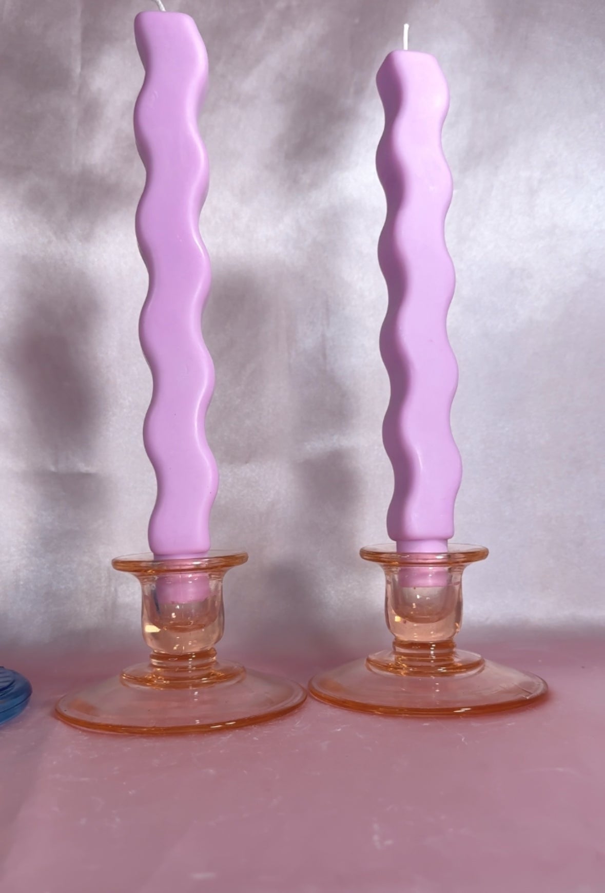 Wholesale - Squiggle Stick - Wavy Pillar Aesthetic Candlestick - Case of Six (6)