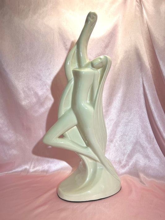 Large 24” Vintage 1980's Royal Haeger Pottery Ceramic Sculpture of a Woman