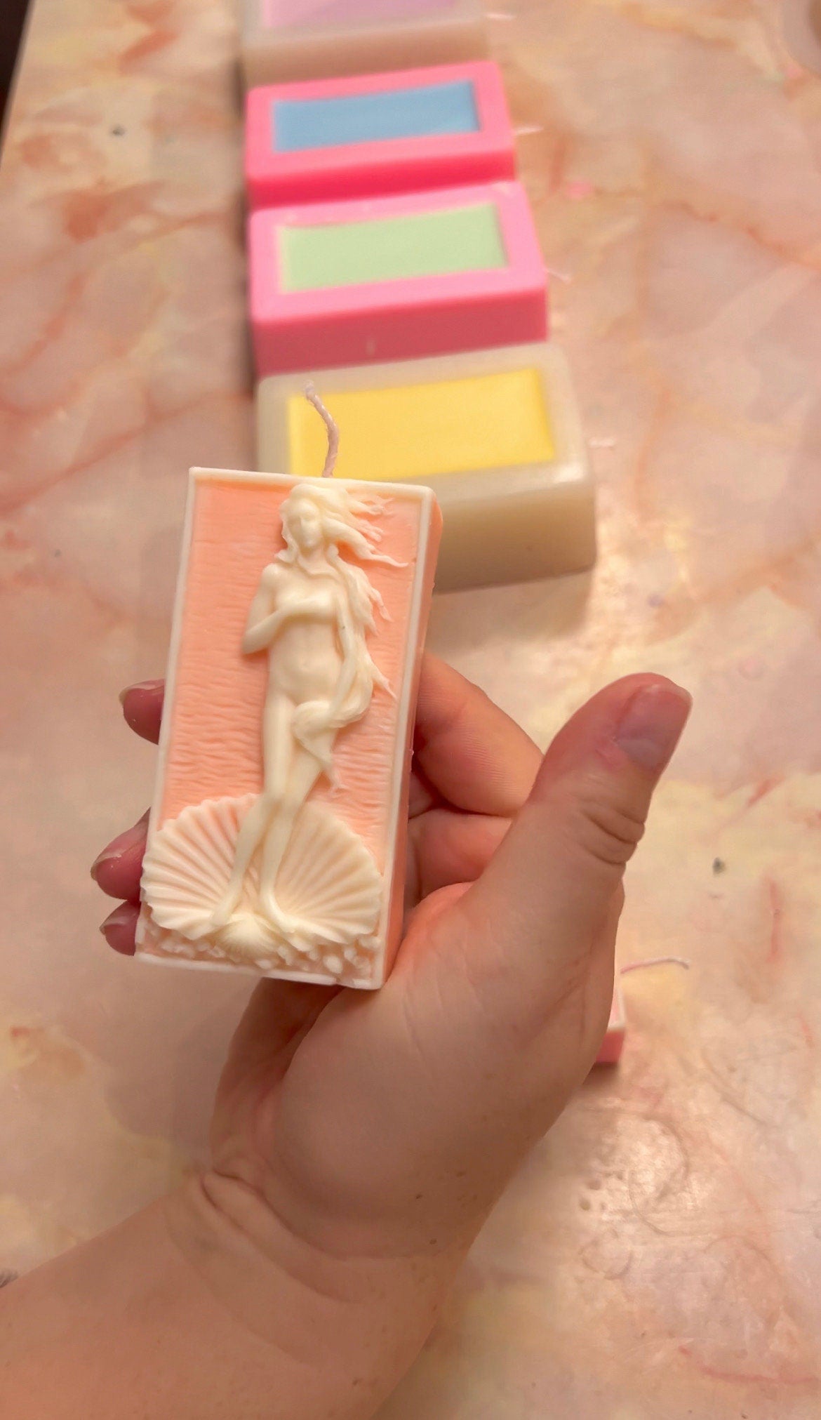 The Birth of Venus - Roman Goddess Two Toned Wedgwood Style Aesthetic Candle